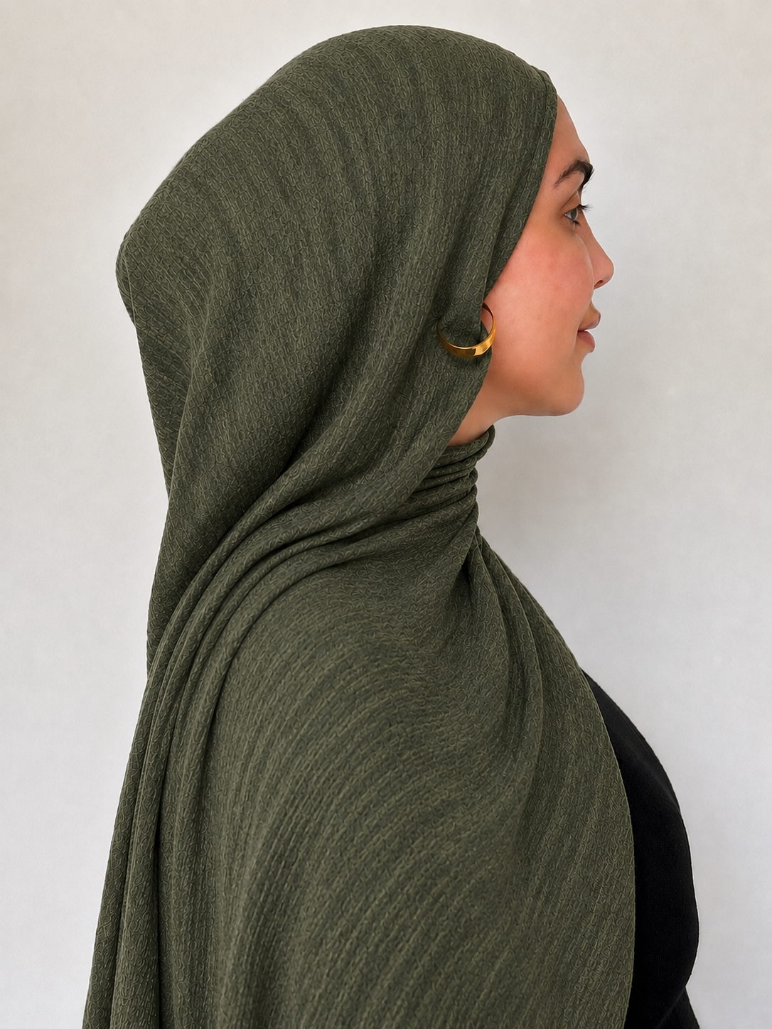 hijab modal - vert militaire
