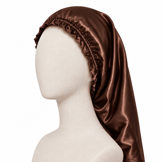 Bonnet de nuit long - soie de mûrier