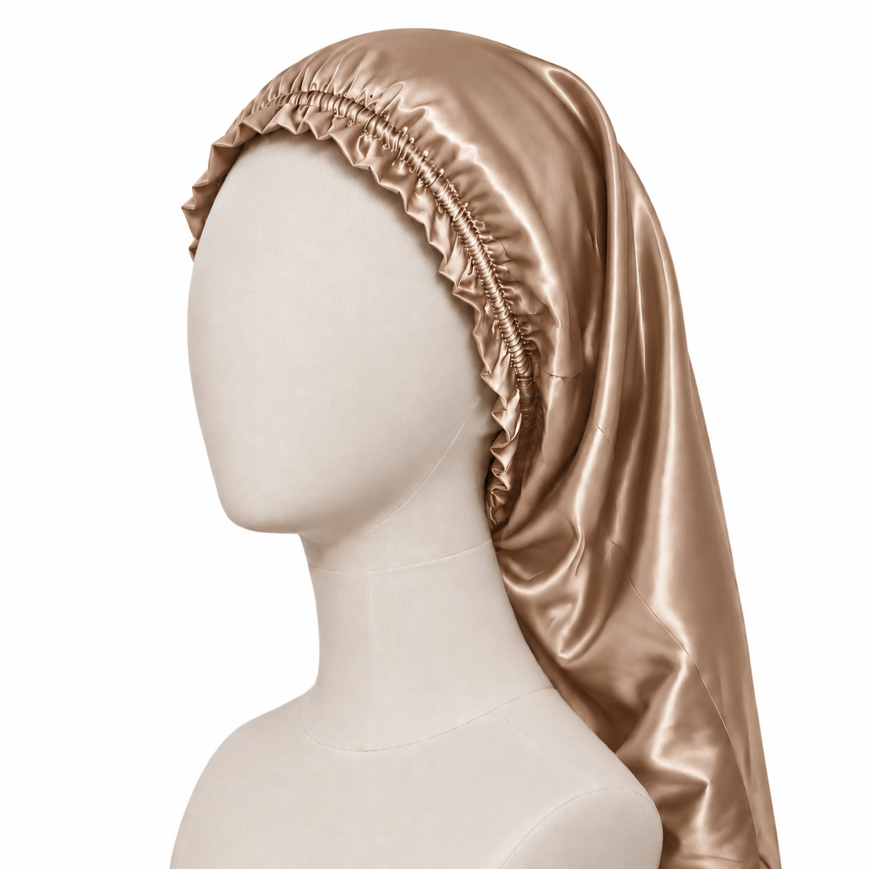 Bonnet de nuit long - soie de mûrier