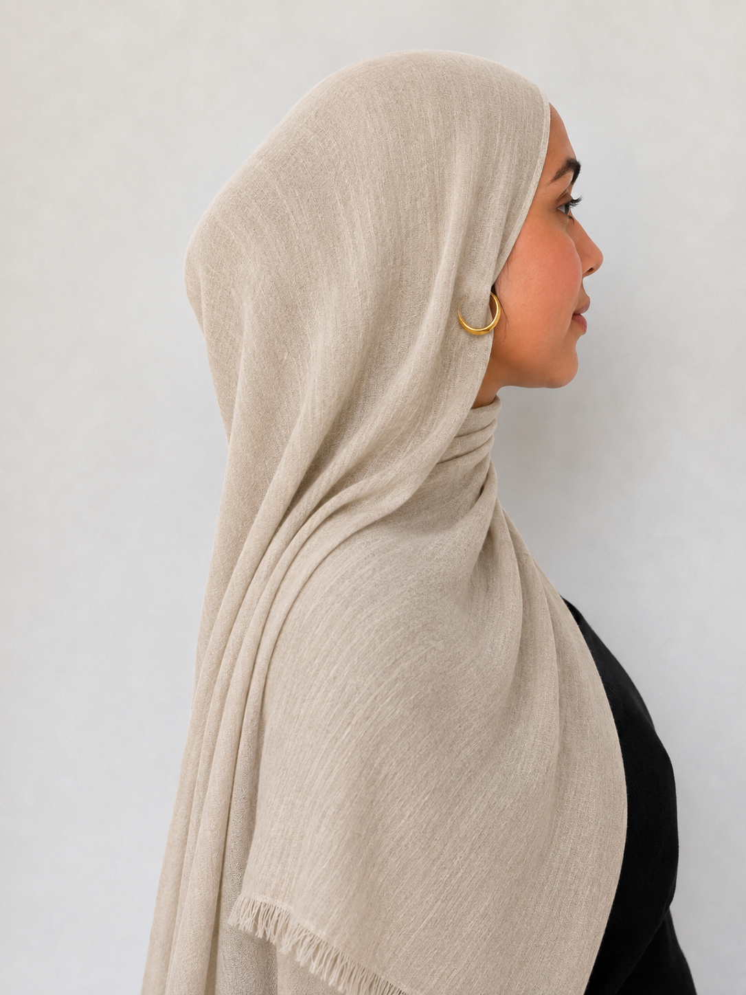 Hijab modal - creamy beige