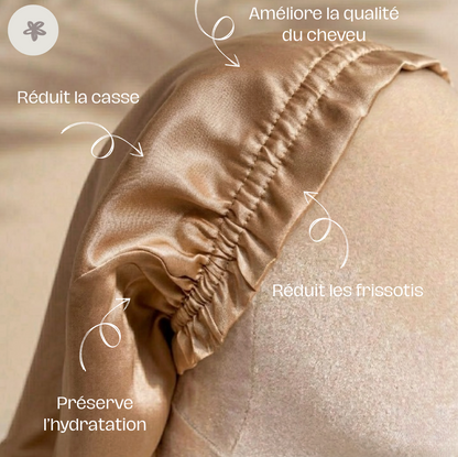Bonnet de nuit court - soie de mûrier
