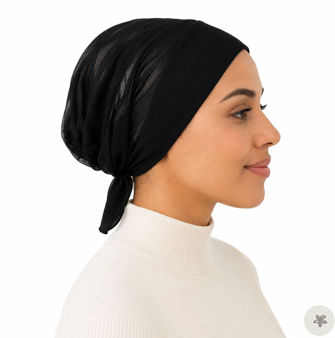 Bonnet sous-voile en soie