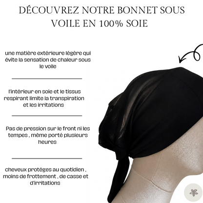 Bonnet sous-voile en soie