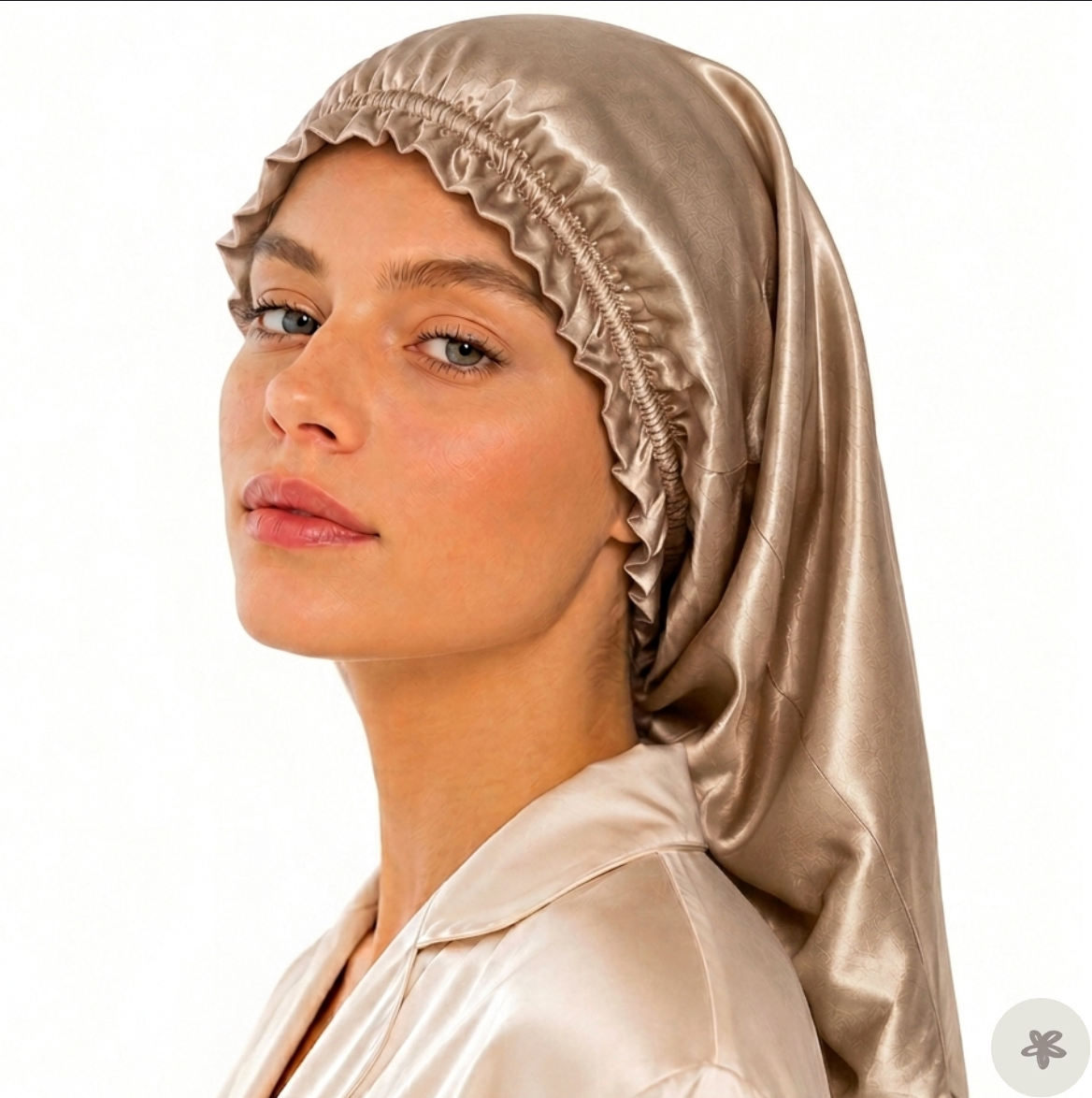 Bonnet de nuit long - soie de mûrier