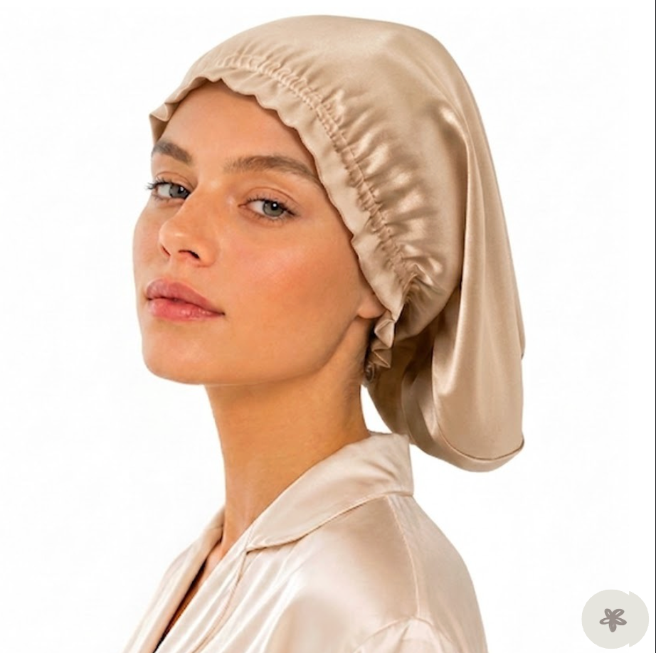 Bonnet de nuit court - soie de mûrier