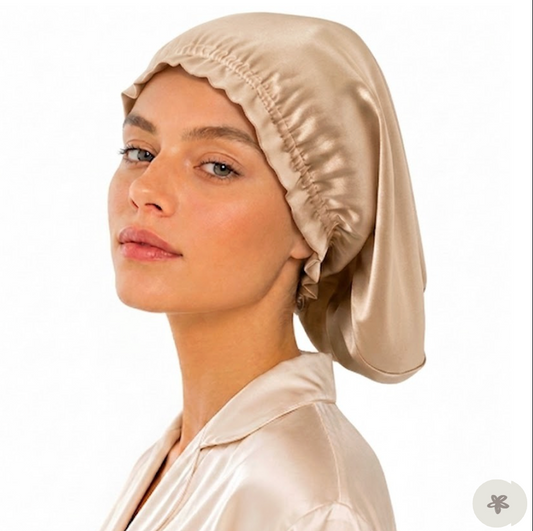 Bonnet de nuit court - soie de mûrier