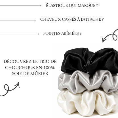 Trio chouchou en 100% soie