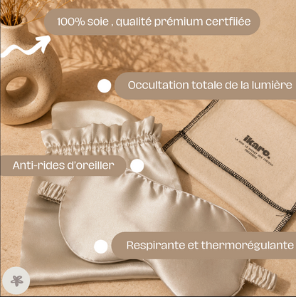 Masque de nuit sommeil profond – 100% soie
