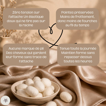 Trio chouchou en soie