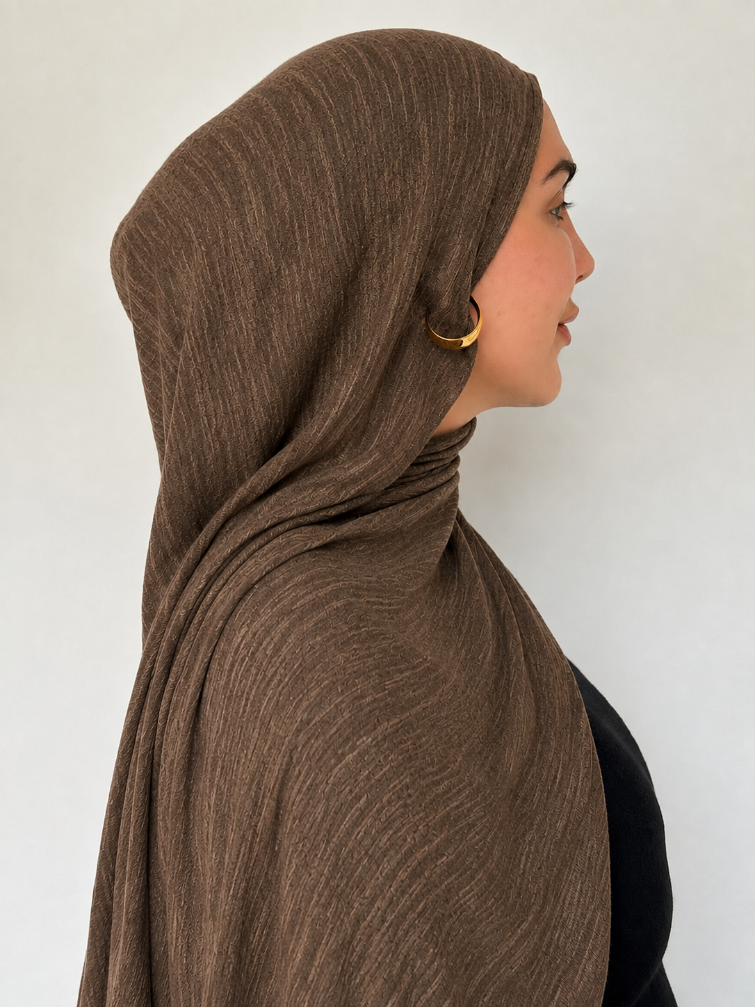 hijab modal - marron automne