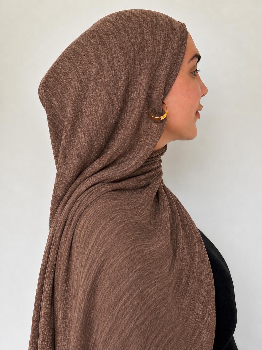 hijab modal - marron prune