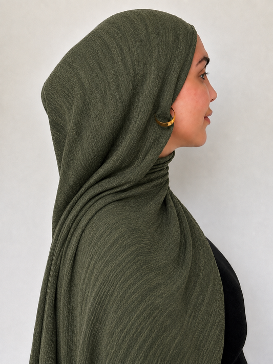 hijab modal - vert militaire