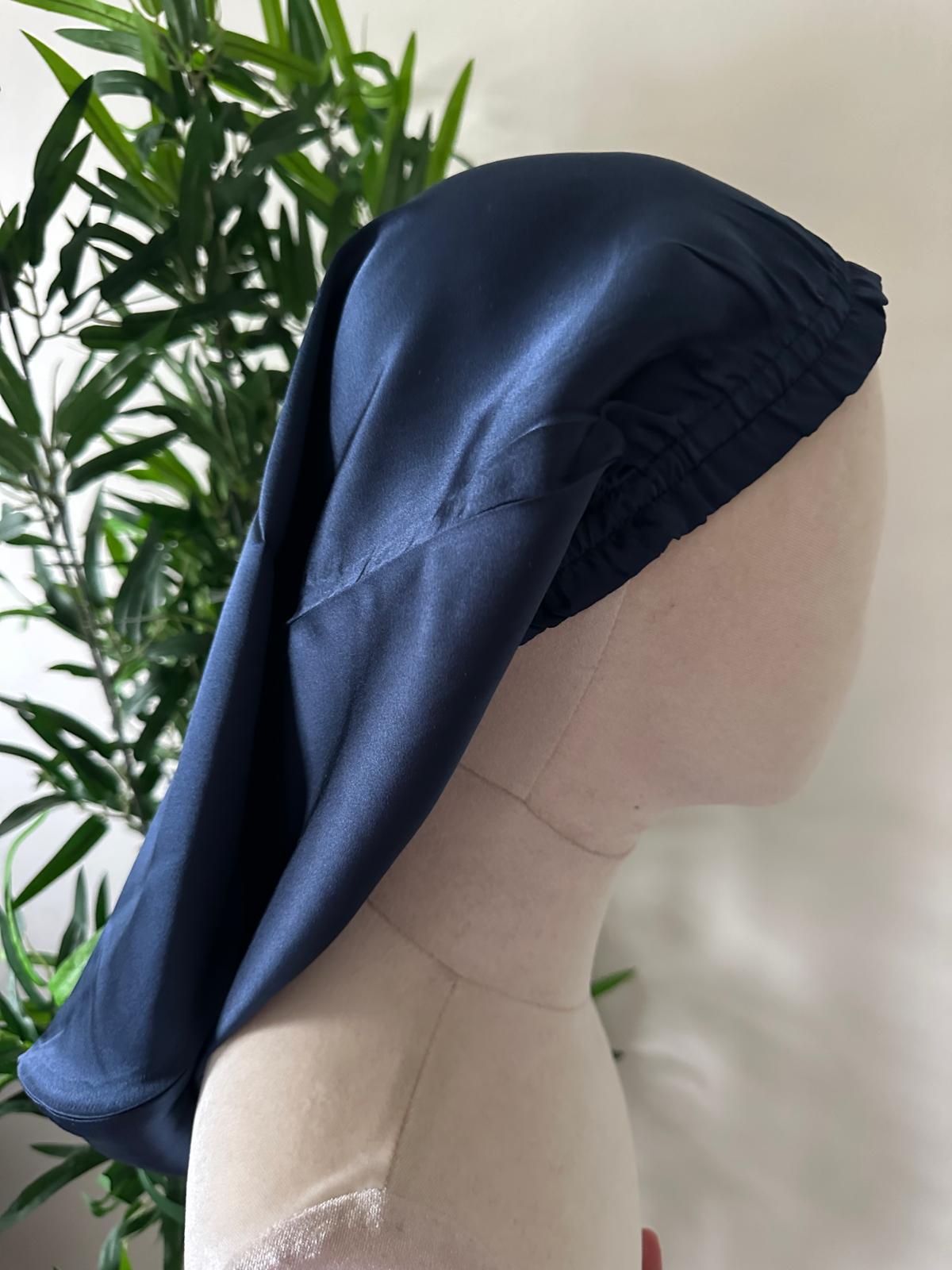 Bonnet de nuit long - soie de mûrier