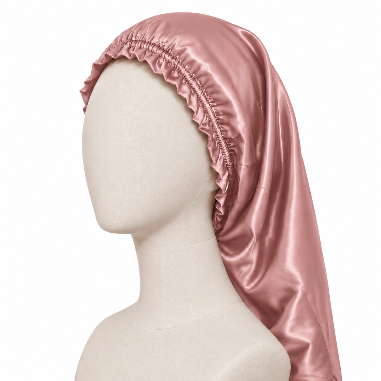 Bonnet de nuit long - soie de mûrier