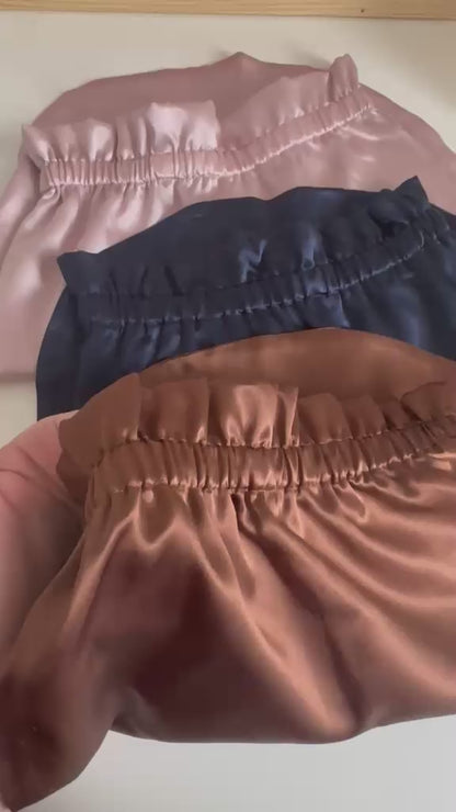 Bonnet de nuit court - soie de mûrier